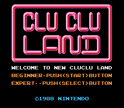 Clu Clu Land - Welcome to New Clu Clu Land